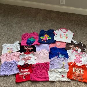 18 month short-sleeved shirts and onesies.